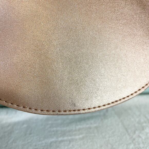 Zac Posen Extra Small Rose Gold Flower Faux Leather Pouch - Picture 5 of 7